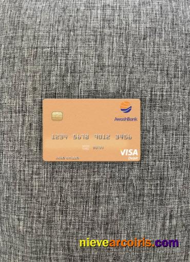 Ethiopia Awash International Bank visa debit card photolook